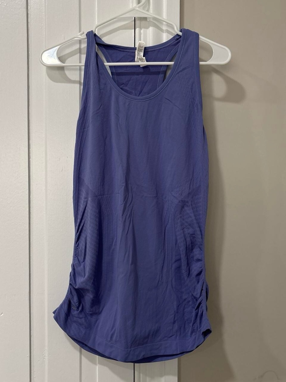 Athleta Lavender Racerback Tank with Side Ruching
